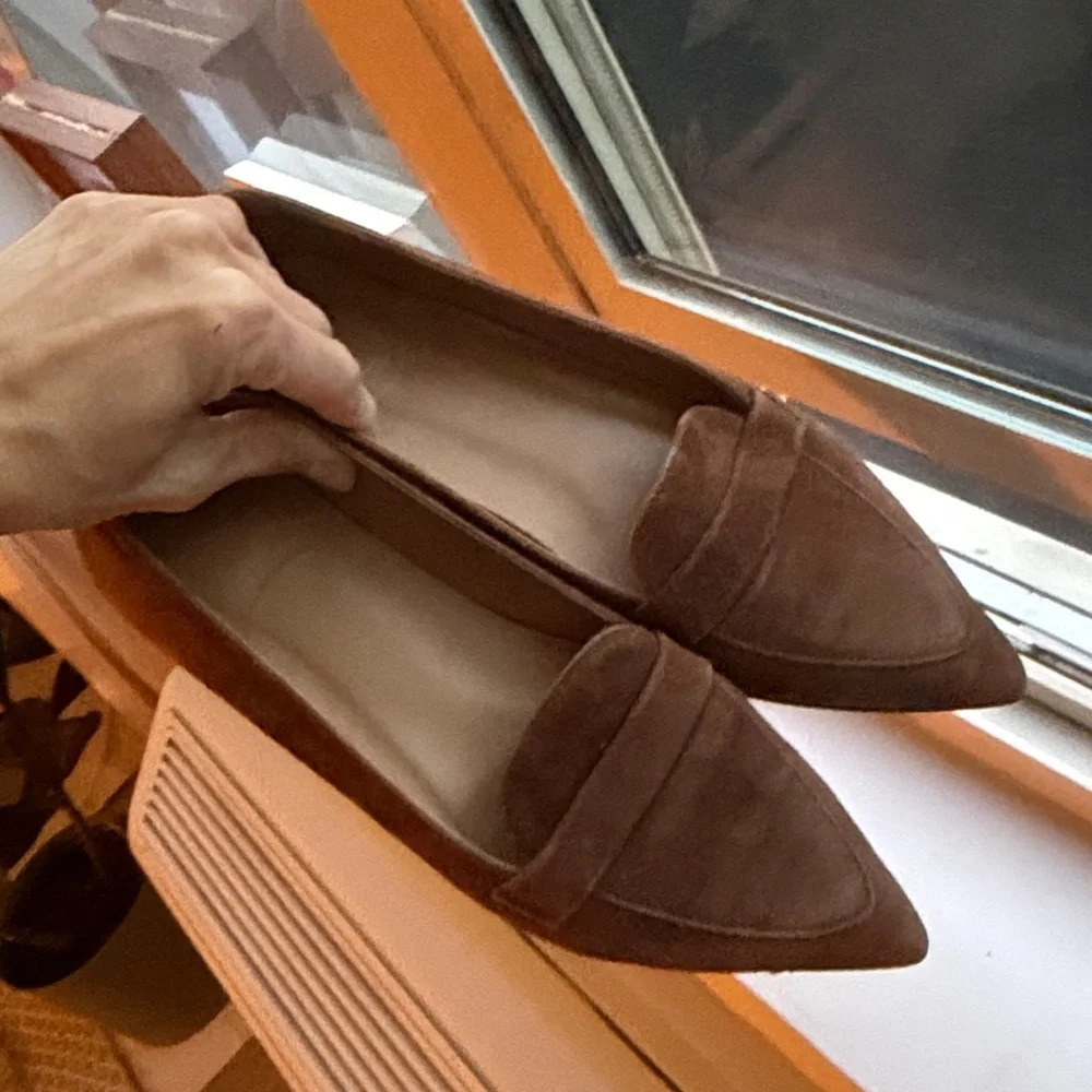 🎭 Flattered 🎭 Alexandra Suede Loafers - Picture 7 of 9